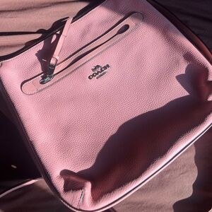 Coach Blush Pink Leather Mae Crossbody